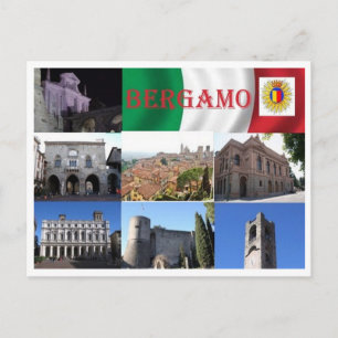 Italy - Lombardy - Bergamo - Mosaic - Postcard