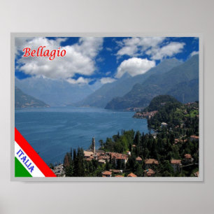 Italy - Lombardy - Lake Como - Bellagio - Poster