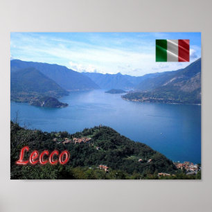 Italy - Lombardy - Lecco - Lake view - Poster