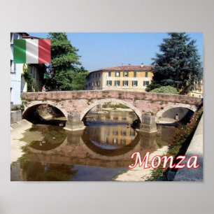 Italy - Lombardy - Monza -San Gerardino Bridge - Poster