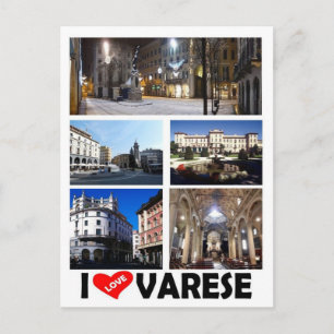 Italy - Lombardy - Varese - I Love - Postcard