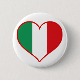 Italy Love 6 Cm Round Badge
