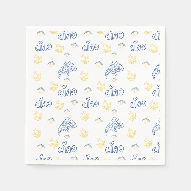 Italy Lover– Ciao Italian Vibes Napkin (Front)