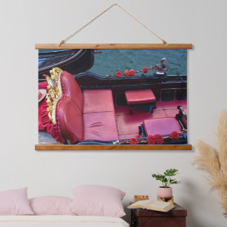 Italy Luxury Venetian Gondola Hanging Tapestry