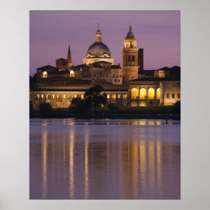 Italy, Mantua Province, Mantua. Town view and 2 Poster