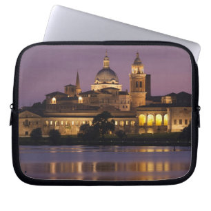 Italy, Mantua Province, Mantua. Town view and Laptop Sleeve