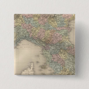 Italy Map 2 15 Cm Square Badge