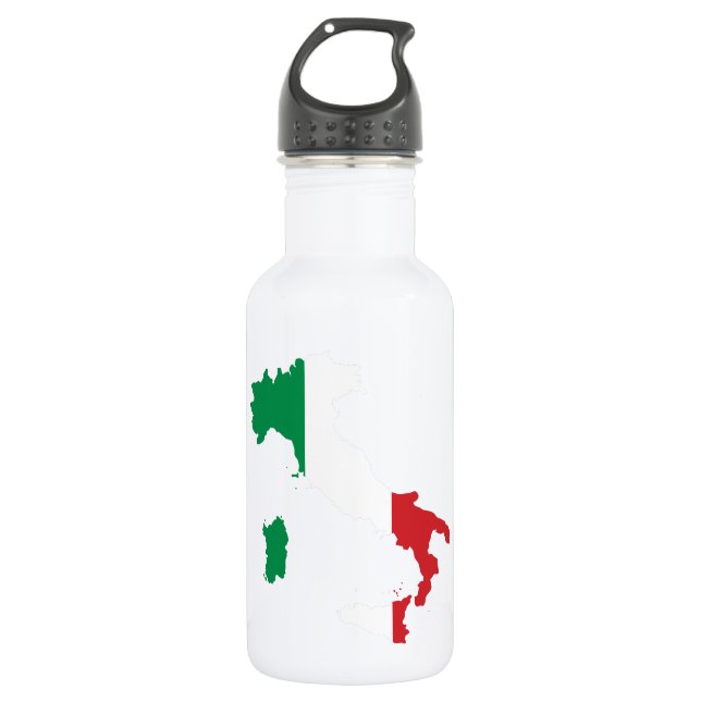 Italy map flag  - 532 ml water bottle (Front)