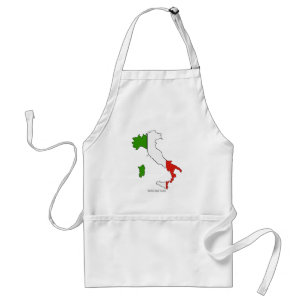 Italy Map Flag Standard Apron