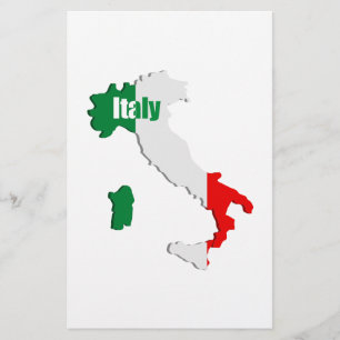 Italy map flyer