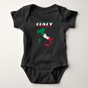 Italy Map Italian Italia Baby Bodysuit