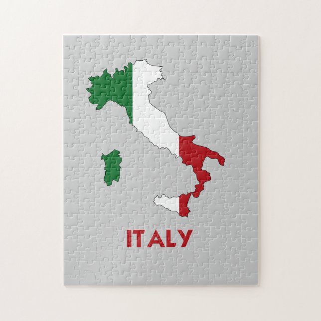 ITALY MAP JIGSAW PUZZLE (Vertical)