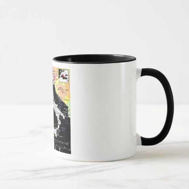 Italy Map Mug (Right)