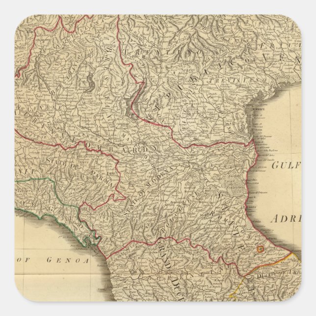 Italy middle, upper square sticker (Front)