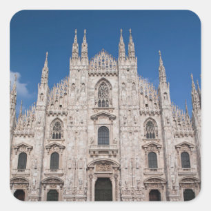 Italy, Milan Province, Milan. Milan Cathedral, 2 Square Sticker