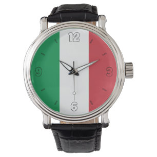 Italy National Flag Elegant Patriotic Watch