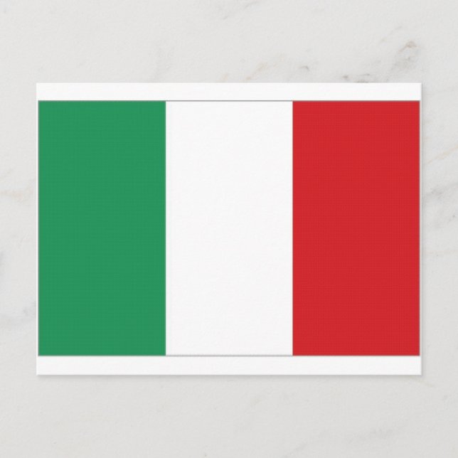 Italy National Flag Postcard (Front)