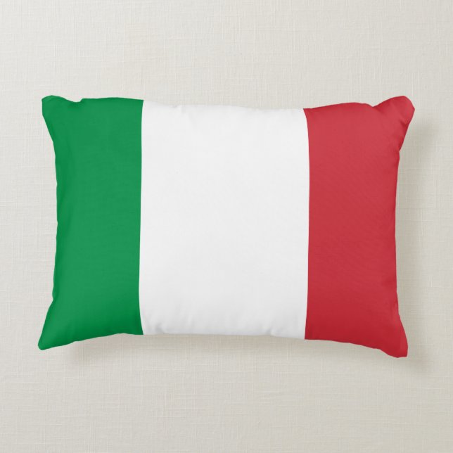 Italy National World Flag Decorative Cushion (Back)