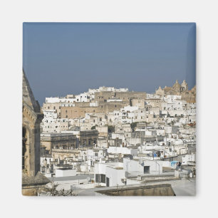 Italy, Ostuni, close up view of old city Magnet