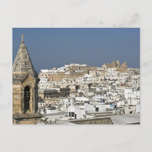 Italy, Ostuni, close up view of old city Postcard (Front)
