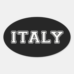 Italy Oval Sticker