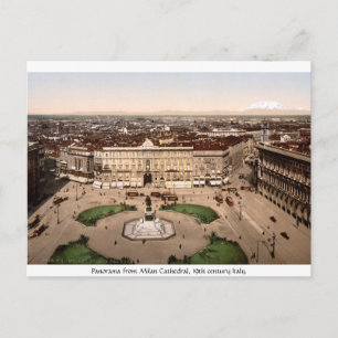 Italy - Panorama from Milan Cathedral Postcard
