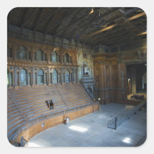 Italy, Parma, Teatro Farnese Square Sticker