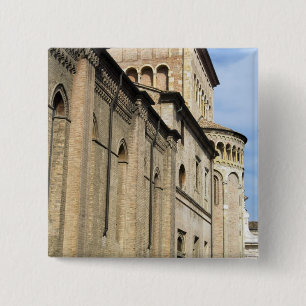 Italy, Parma, Tower of San Giovanni Church 15 Cm Square Badge
