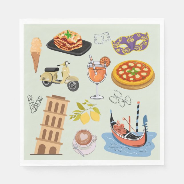  Italy Perfect Vacation Napkin (Front)