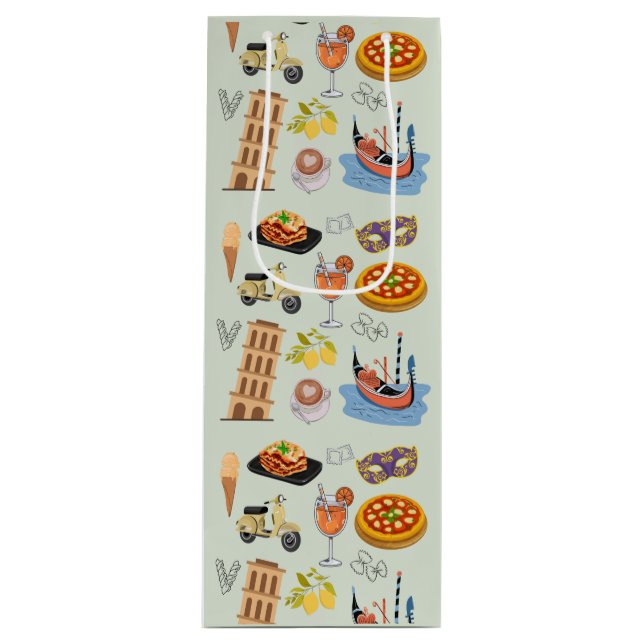  Italy Perfect Vacation Wine Gift Bag (Front)