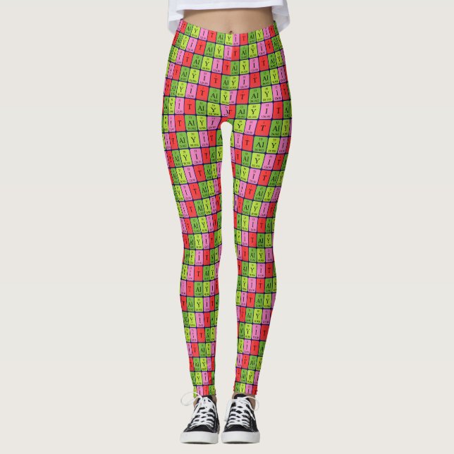 Italy periodic table patriotic leggings 1 (Front)