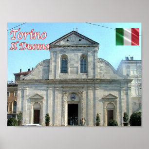 Italy - Piedmont - Torino - Cathedral - Poster