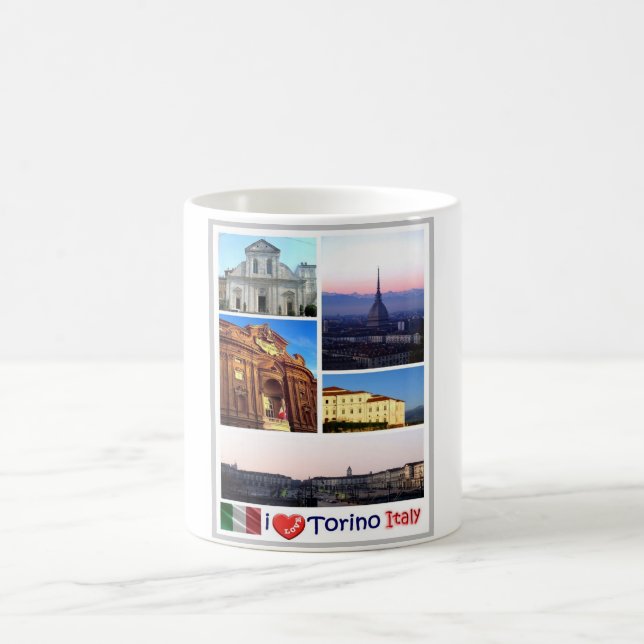 Italy - Piedmont - Torino - I Love - Coffee Mug (Center)