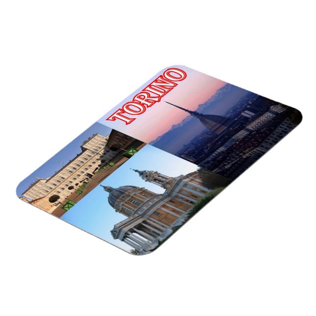 Italy - Piedmont - Torino - Mosaic - Magnet (Left Side)