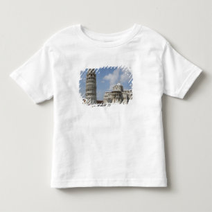 Italy, Pisa. Leaning Tower of Pisa and Toddler T-Shirt