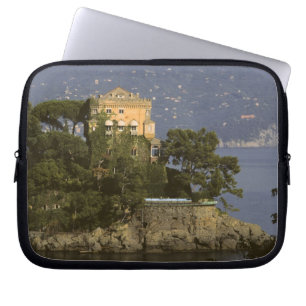 Italy, Portofino. Scenic life on the Laptop Sleeve