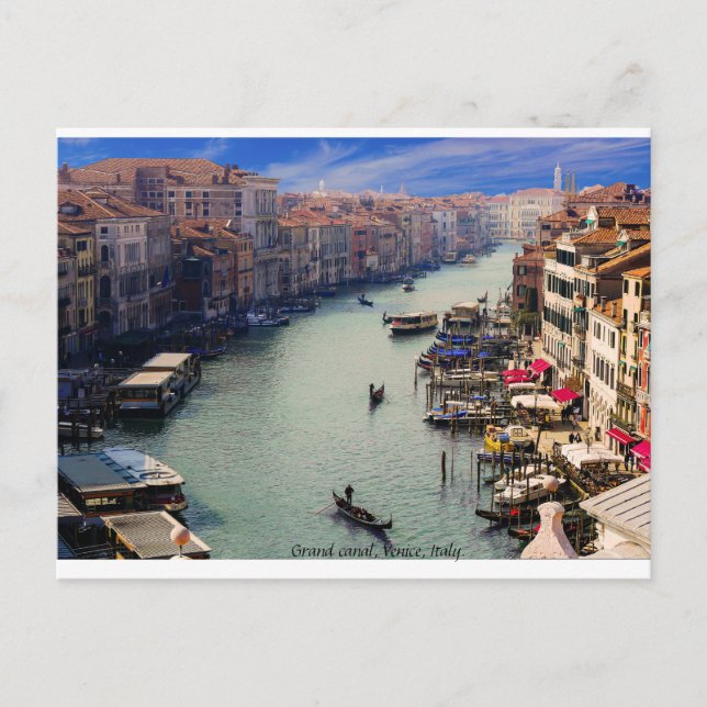 Italy postcard, Grand Canal, Venice. Postcard (Front)