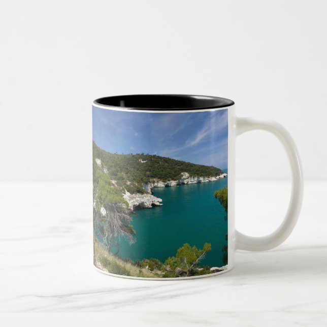 Italy, Puglia, Promontorio del Gargano, Testa Two-Tone Coffee Mug (Right)