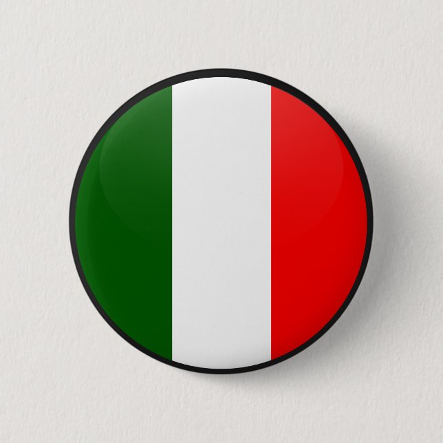 Italy quality Flag Circle 6 Cm Round Badge (Front)