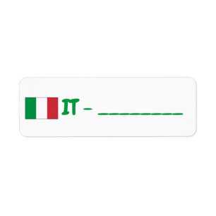 Italy Return Address Label