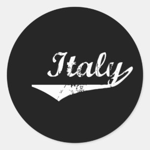 Italy Revolution Style Classic Round Sticker