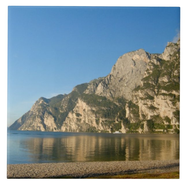 Italy, Riva del Garda, Lake Garda, Mount Ceramic Tile (Front)