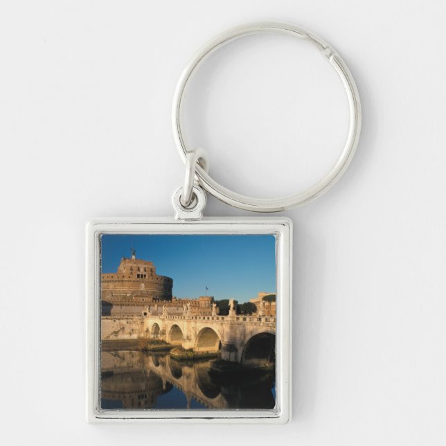 Italy, Rome, Castel Sant'Angelo and river Key Ring (Front)