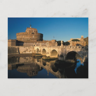 Italy, Rome, Castel Sant'Angelo and river Postcard