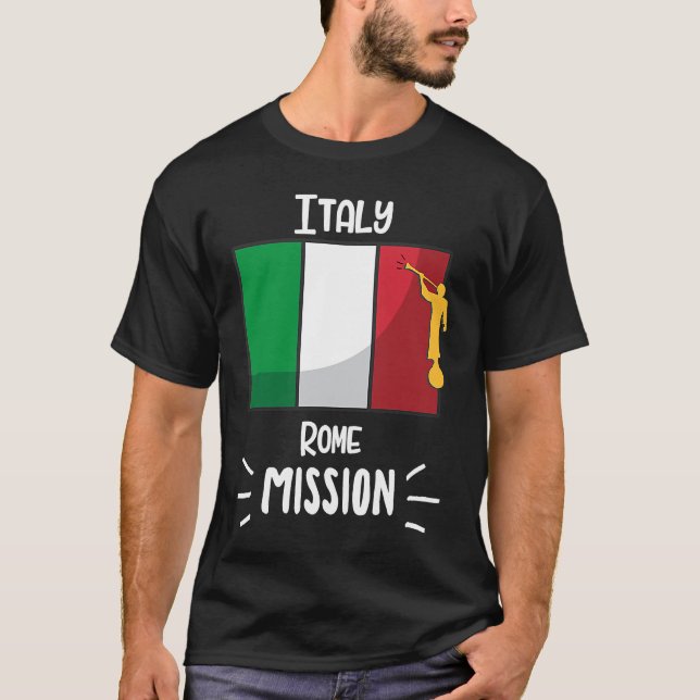 Italy Rome Mormon LDS Mission Missionary T-Shirt (Front)