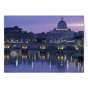 Italy, Rome St. Peter's and Ponte Sant Angelo,