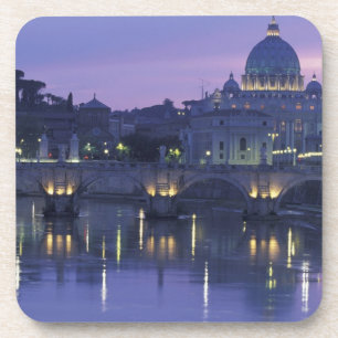 Italy, Rome St. Peter's and Ponte Sant Angelo, Coaster