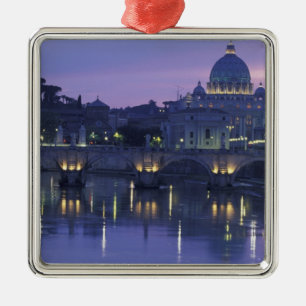 Italy, Rome St. Peter's and Ponte Sant Angelo, Metal Ornament