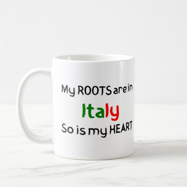 italy roots  coffee mug (Left)
