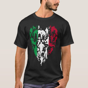 Italy Rugby Love Heart Italian Rugby Fan T-Shirt